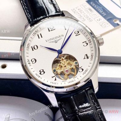 High Quality Longines Master Tourbillon 42 mm Automatic White Dial Watches